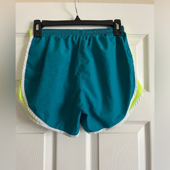 Blue and green Nike athletic shorts - Picture 2 of 3